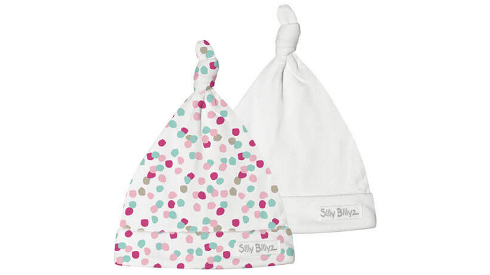 LatestBuy Silly Billyz Pack of 2 Gumnut Baby Hat - Confetti