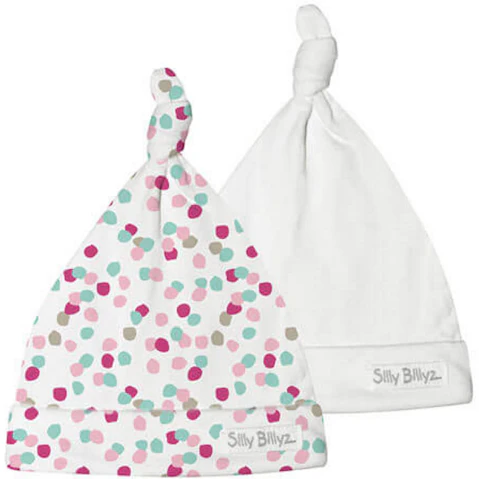 LatestBuy Silly Billyz Pack of 2 Gumnut Baby Hat - Confetti