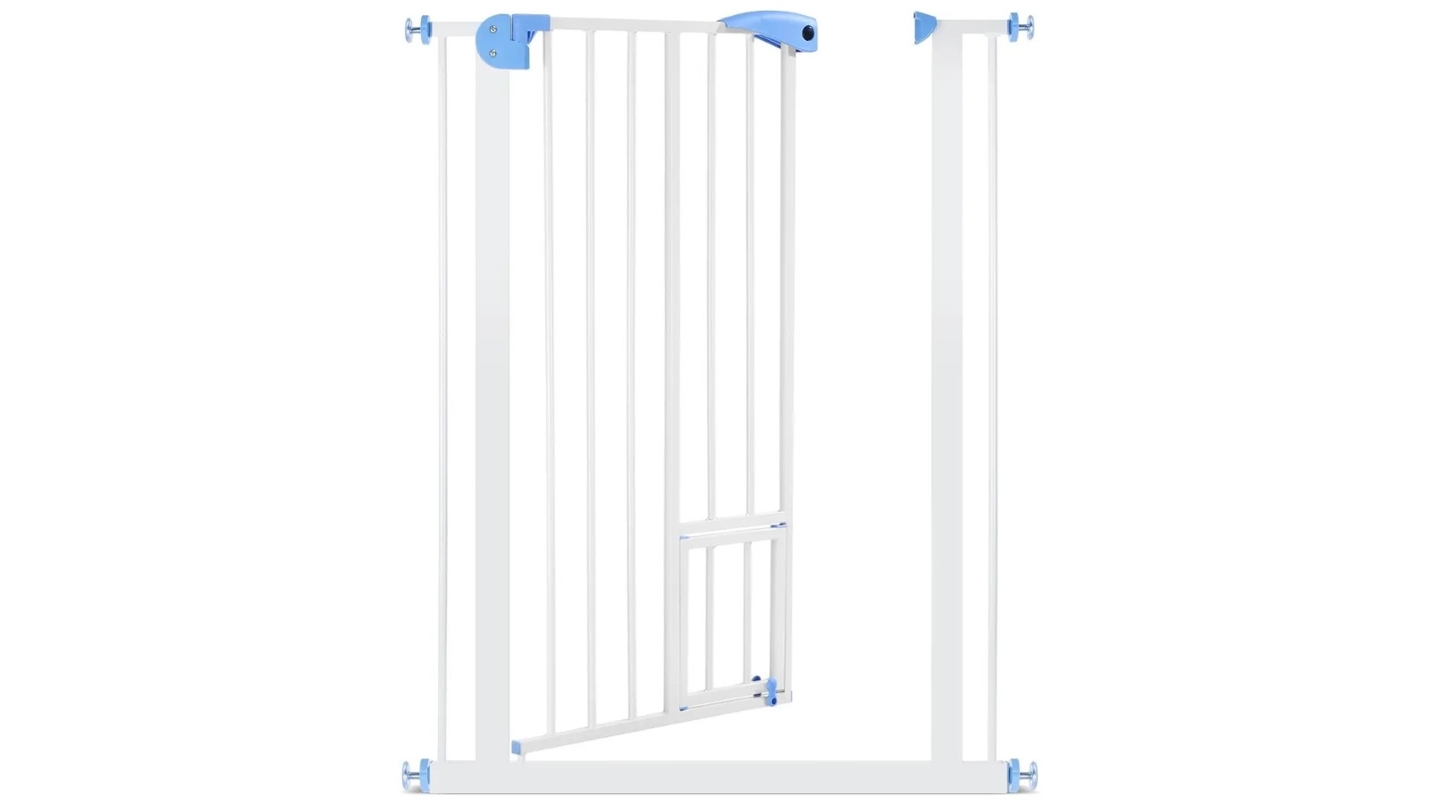 PetScene 100cm Tall Adjustable Baby Security Gate with Cat Door