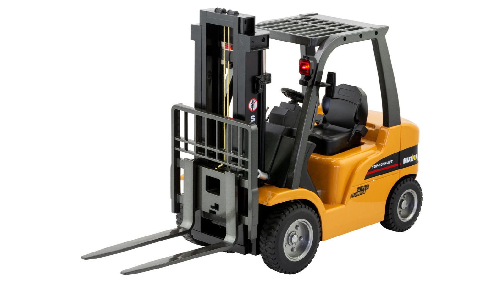 Gem Toys 1:10 Scale 8 Channel 2.4G Metal Remote Control Forklift Construction Vehicle with Lifting Function and Sound