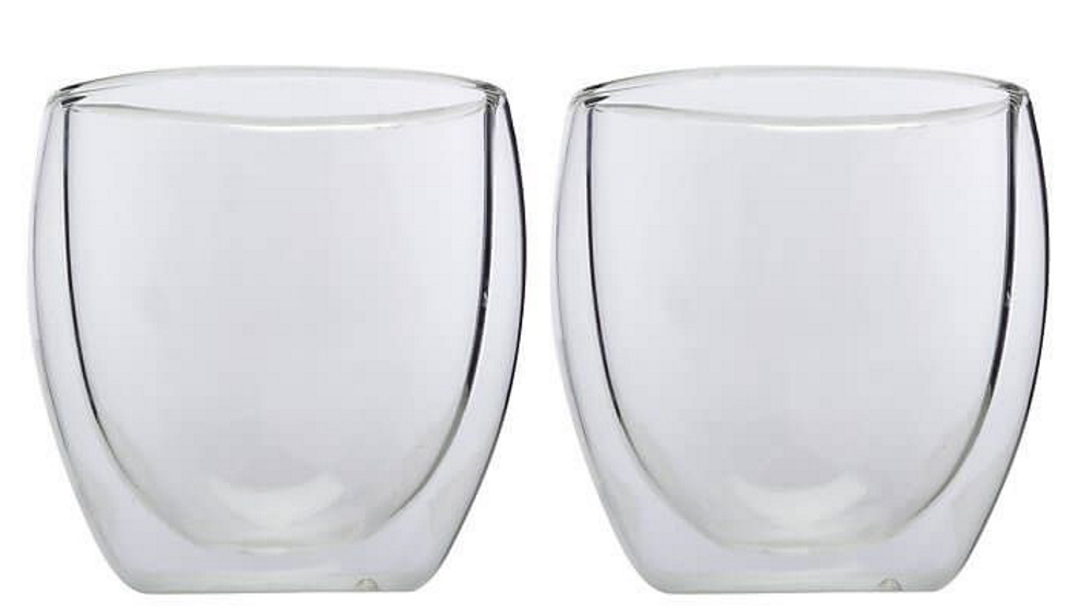Maxwell and Williams Blend Set of 2 250ml Double Wall Borosilicate Cup