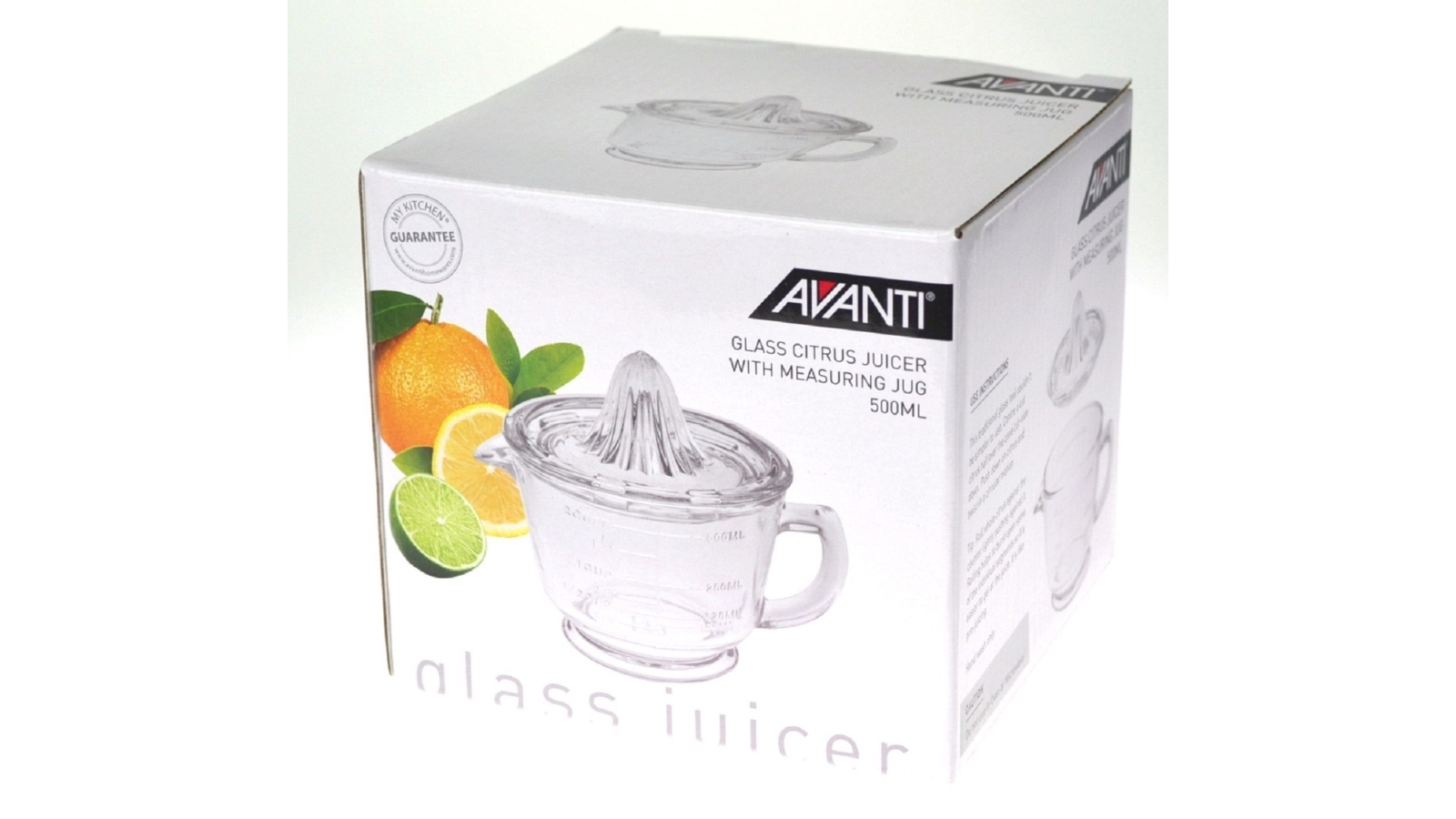 Avanti Glass Citrus Juicer with Measuring Jug 500ml Harvey Norman