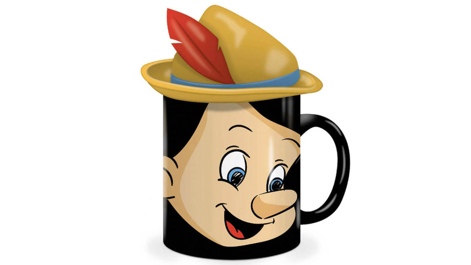 Disney Pinocchio Shaped Mug with Lid