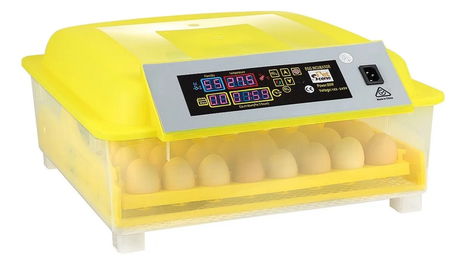 PetScene 56 Egg Incubator with Automatic Egg Turner