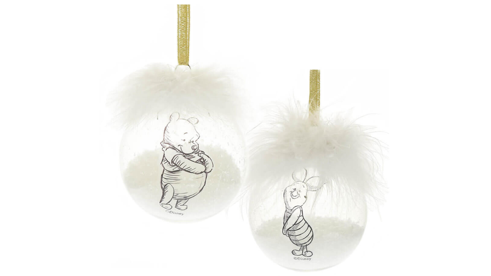 Disney Collectible Christmas Bauble Set - Pooh and Friends