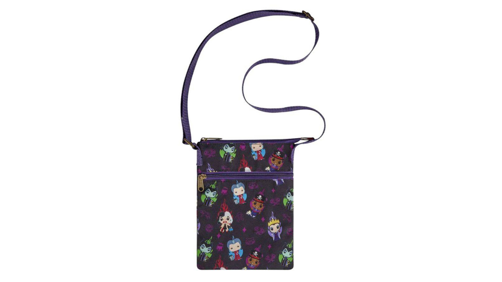 Disney Villains Print Passport Bag