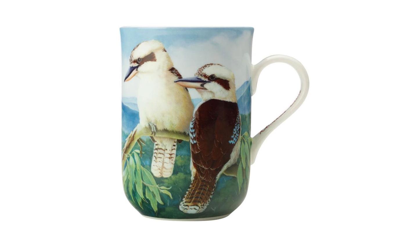 Maxwell and Williams Birds of Australia Bone China Kookaburra Coffee Cup - 300ml