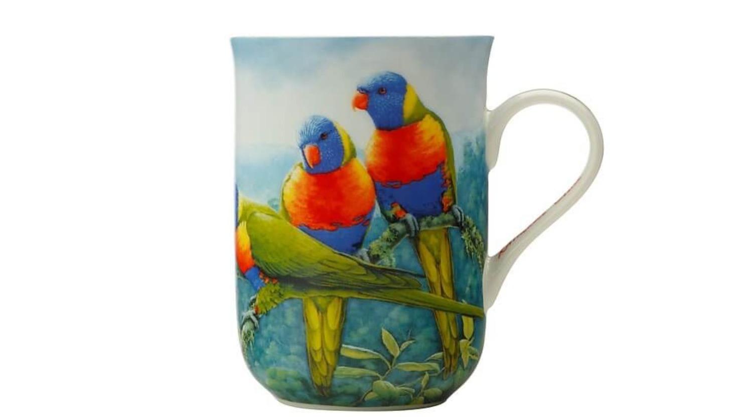 Maxwell and Williams 300ml Birds of Australia 10 Year Anniversary Mug - Lorikeet