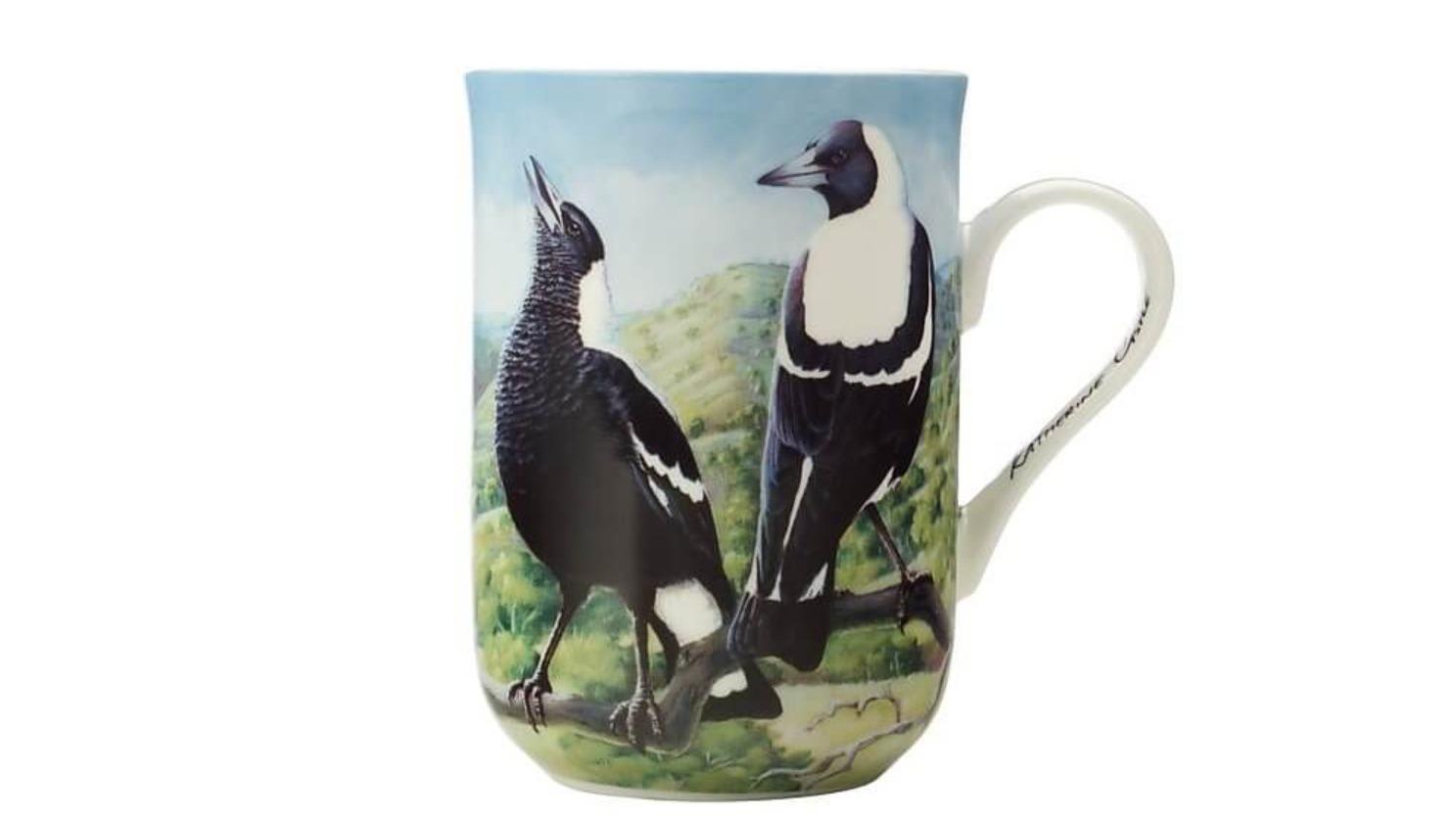 Maxwell and Williams 300ml Birds of Australia Bone China Mug - Magpie