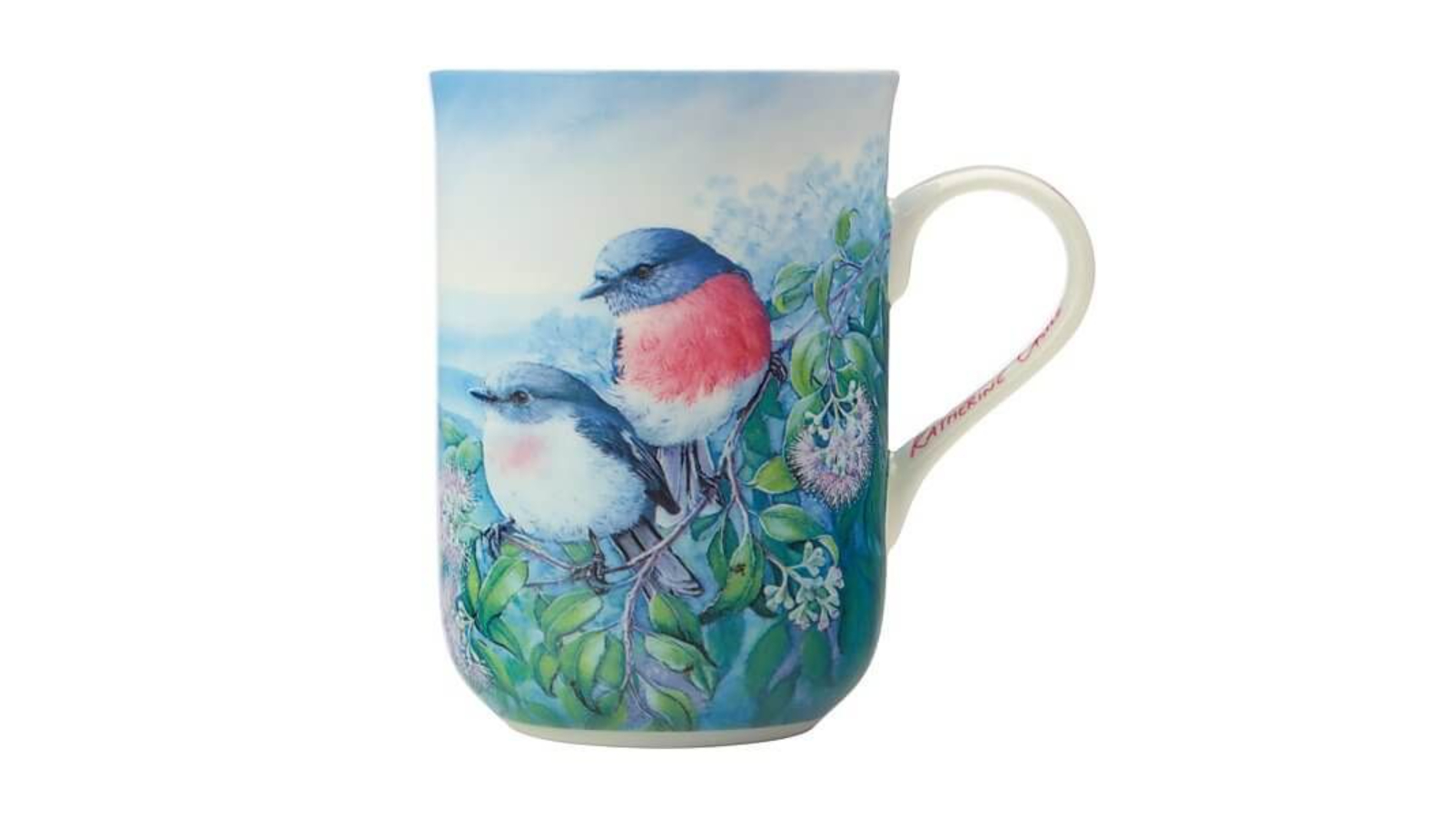 Maxwell and Williams 300ml Birds of Australia 10 Year Anniversary Mug - Rose Robin