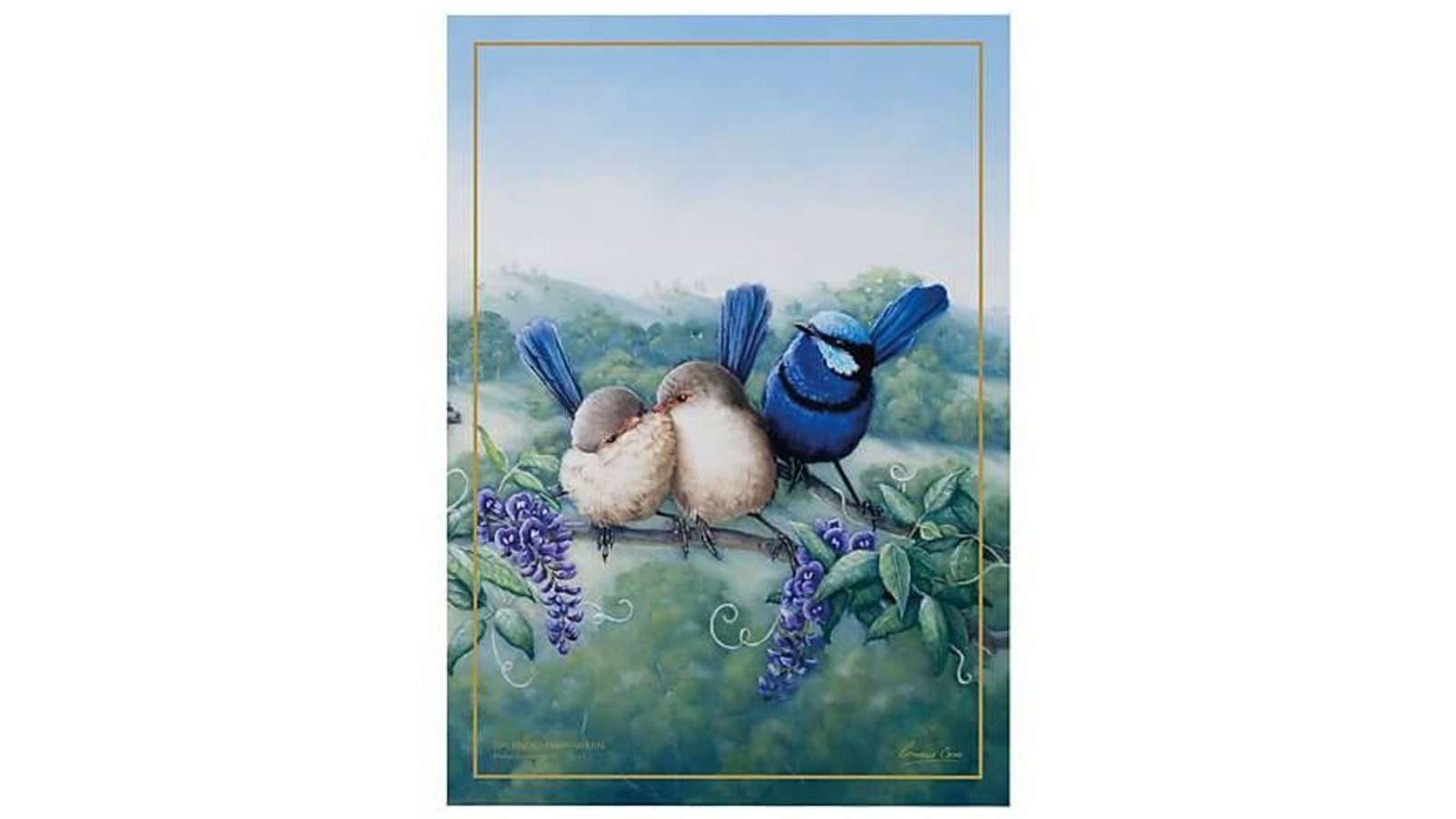 Maxwell and Williams Birds of Australia 10 Year Anniversary Tea Towel - 50 x 70cm
