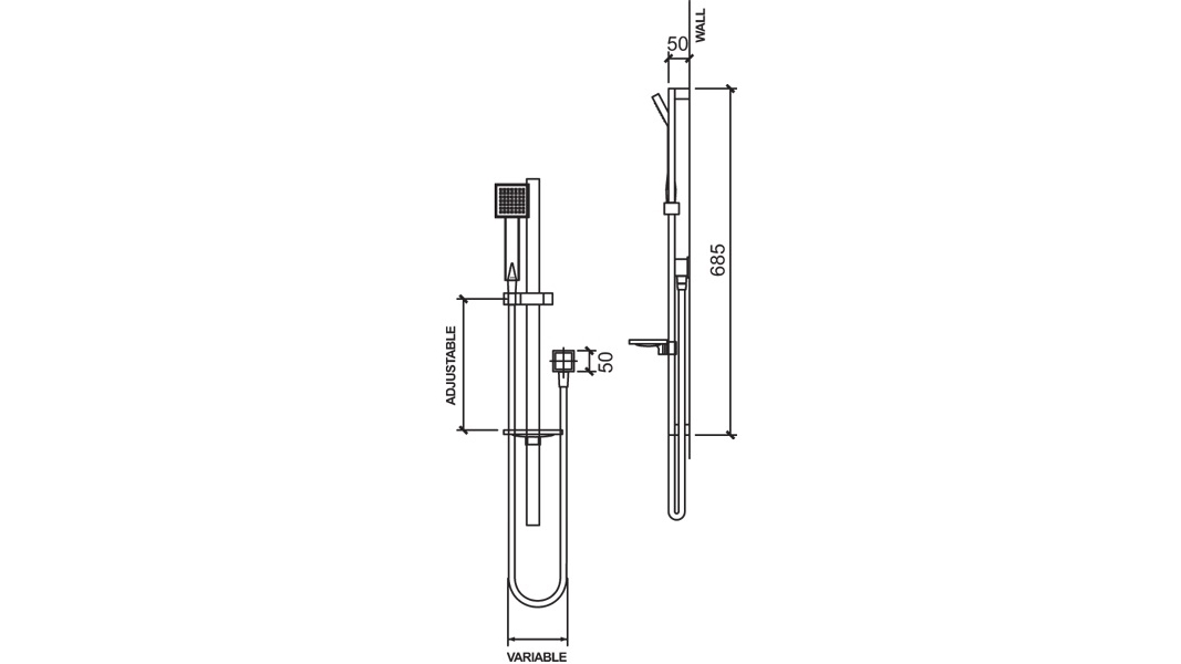 Methven Rere Rail Shower Matte Black Harvey Norman