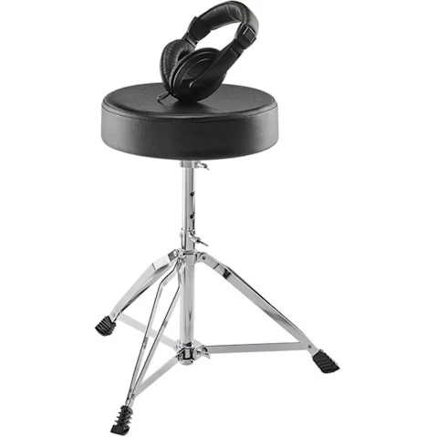 Alesis Electronic Drum Round Chair and Over-Ear Headphone