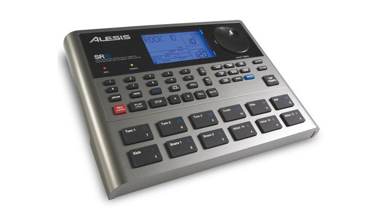 Alesis SR18 Pro Electronic Drum Machine for Keyboard - Black