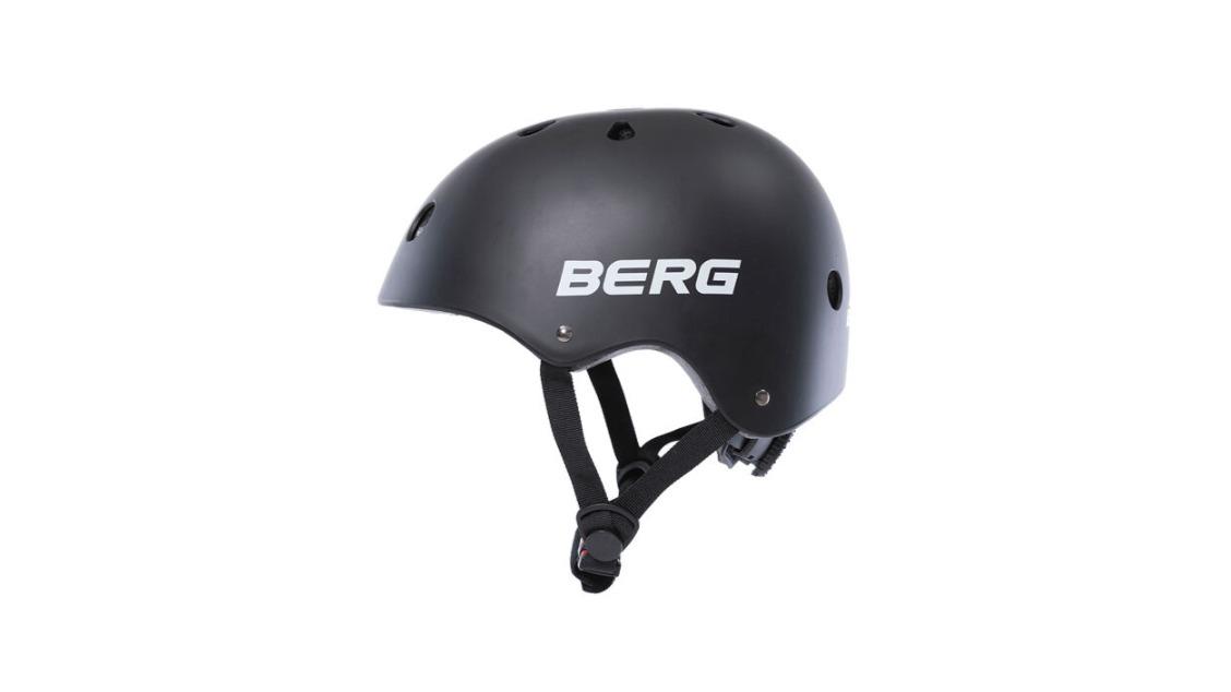 Berg Kids Black Plastic/Foam Safety Helmet - Medium