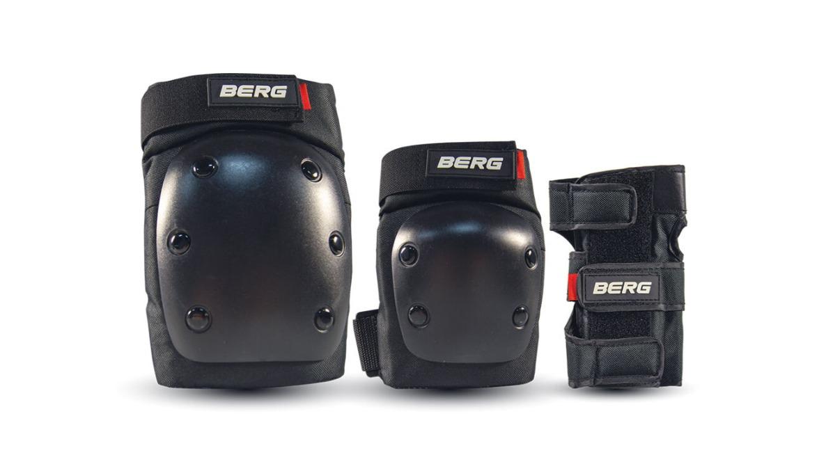 Berg Kids Black Plastic/Foam Protection Gear Set - Medium