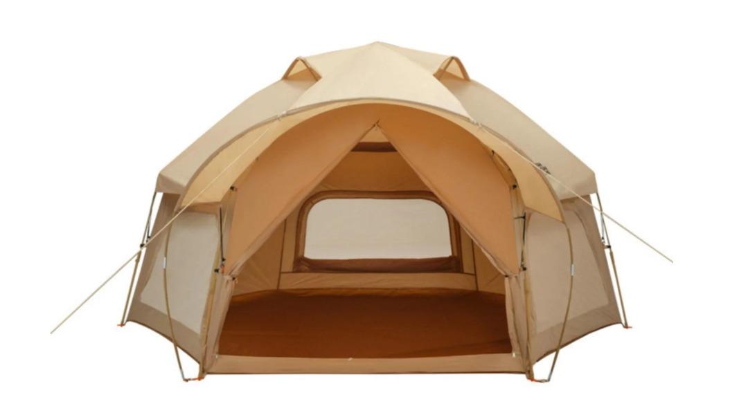 Jacksaqua 5-8 Person Luxury Frog Double Layer All Weather Easy Setup Tent - Khaki