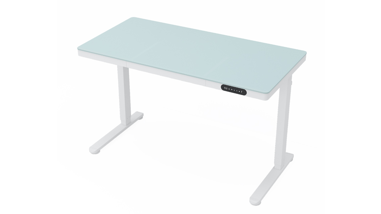 Advwin Electric Standing Desk with Drawer - White