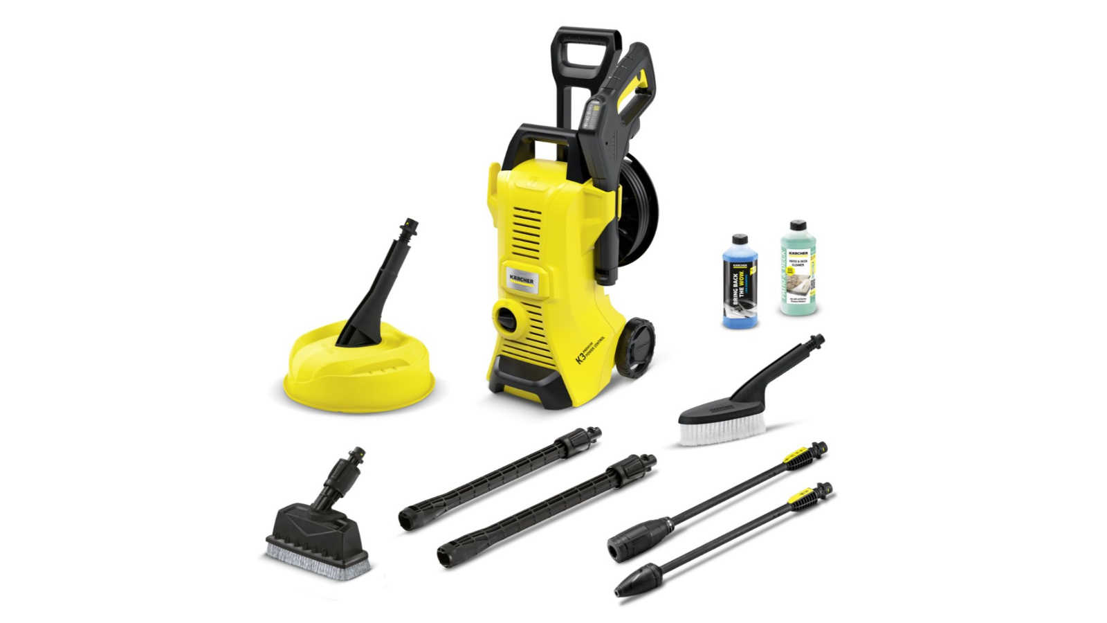 Karcher K3 Premium Power Control Pressure Washer Kit Black Yellow