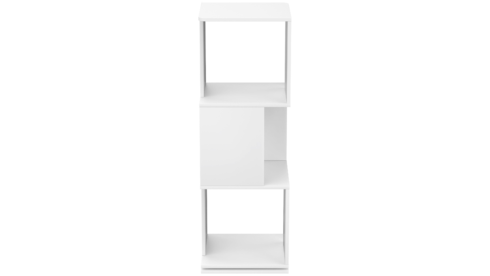 Advwin 3-Tier White 360 Rotating Bookshelf Rack - 97.5cm