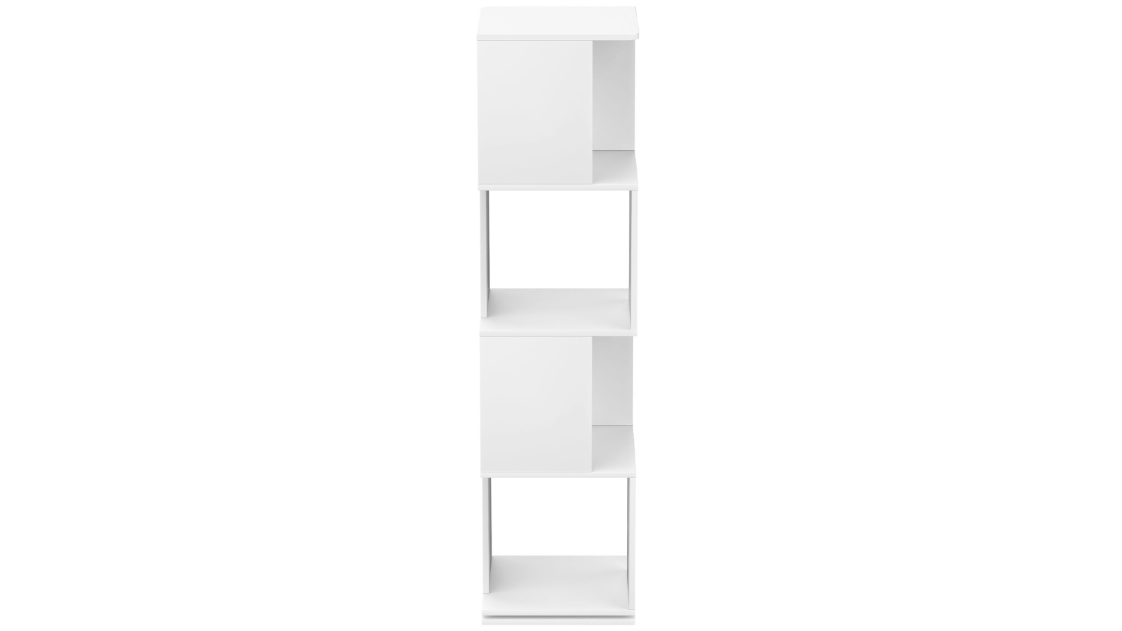 Advwin 4-Tier White 360 Rotating Bookshelf Rack - 129cm