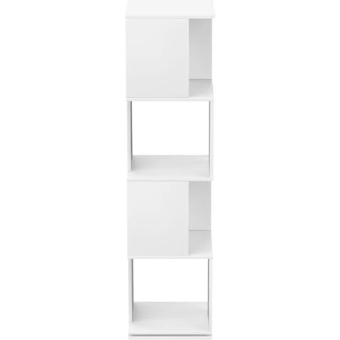 Advwin 4-Tier White 360 Rotating Bookshelf Rack - 129cm