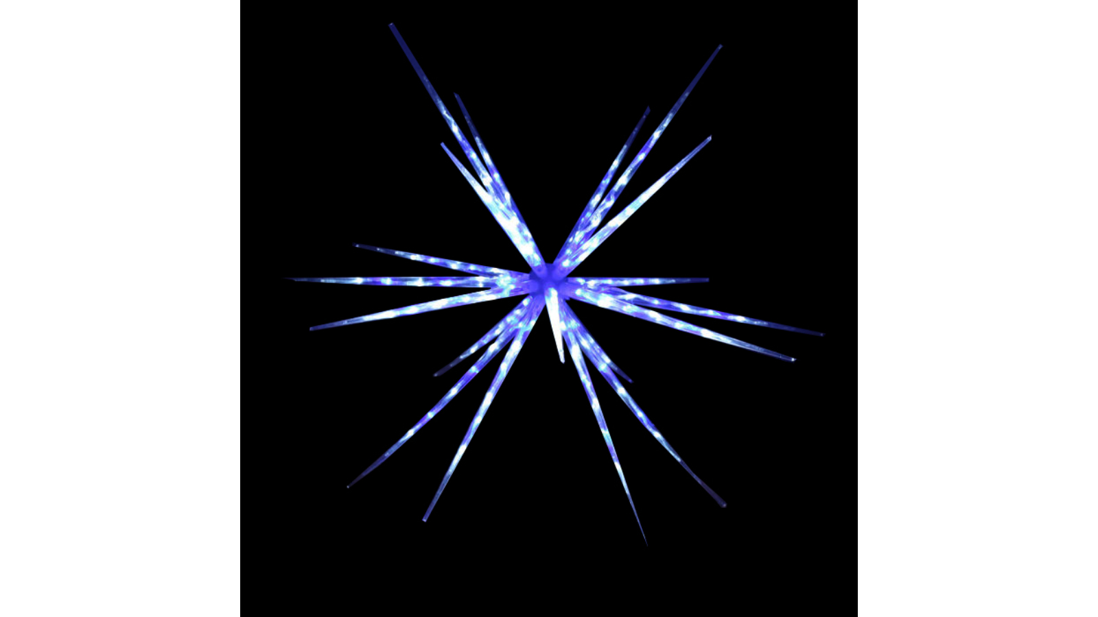Hisen 122cm 160 LED Blast Ice Star Ball Christmas Light Decoration - Blue