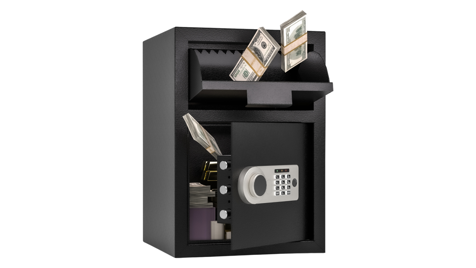 Advwin Electronic Security Box with Fingerprint - 70 Litre