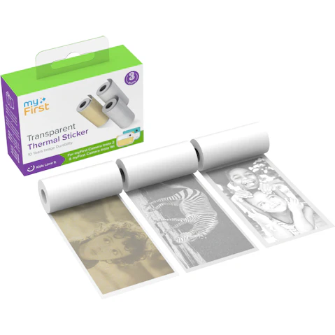 myFirst Camera Insta Wi Thermal Sticker Transparent - Gold and Silver