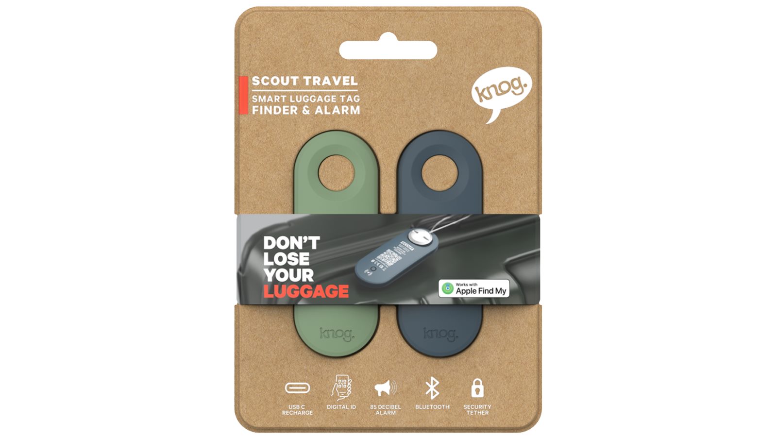 Knog Scout Travel Twin Pack - Blue/Green