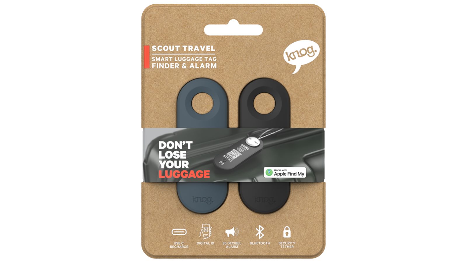 Knog Scout Travel Twin Pack - Black/Blue