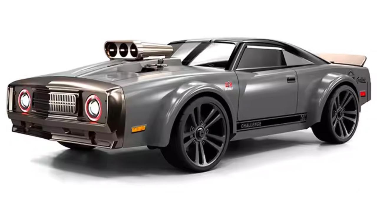 SCY 16303 35km/h 1/16 4WD Remote Control Muscle Car - Grey