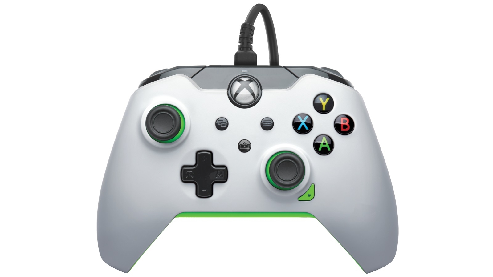 PDP Xbox Series X Wired Controller Neon White Harvey Norman