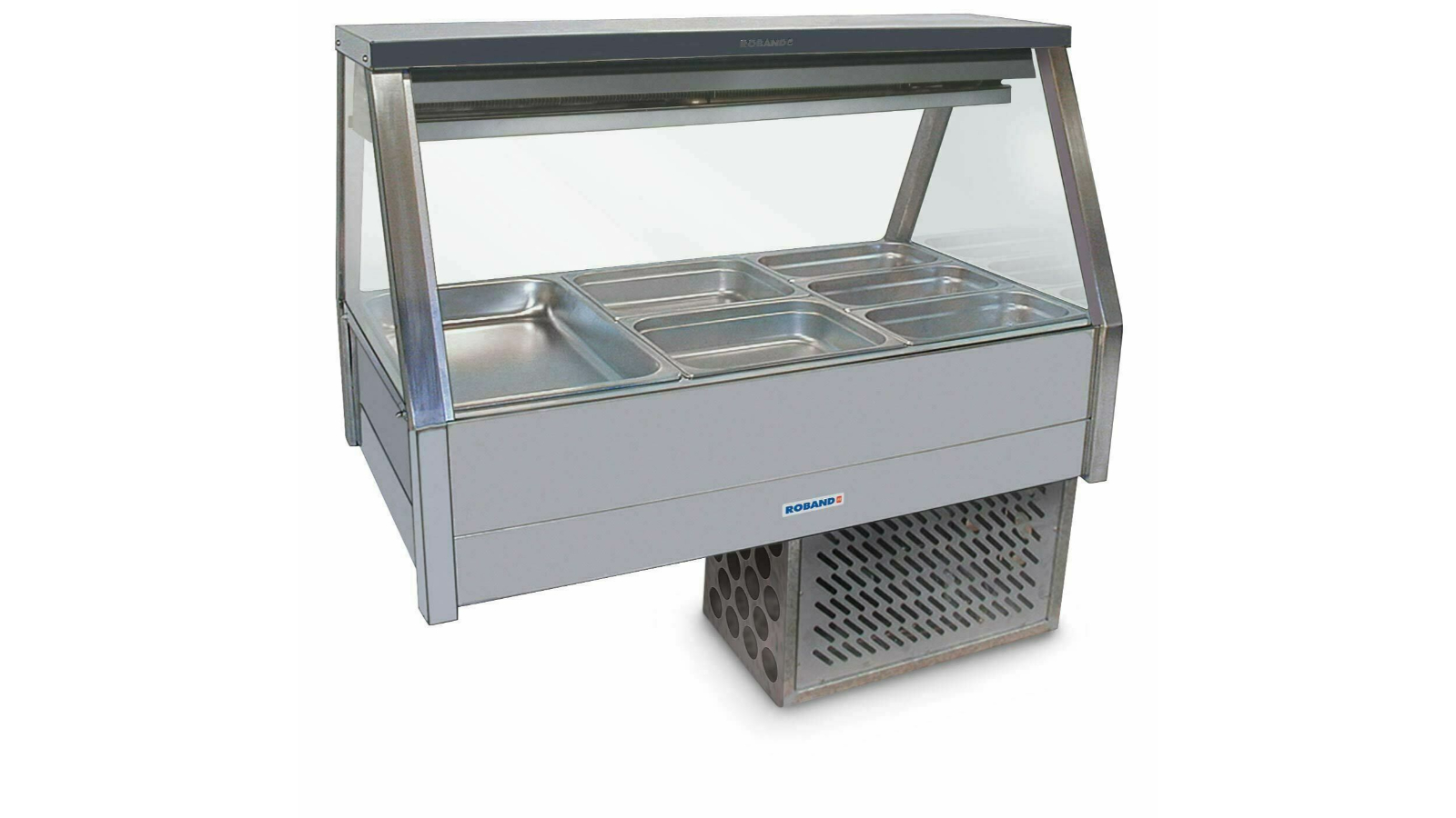 Roband 6 Pans Straight Glass Refrigerated Display Bar