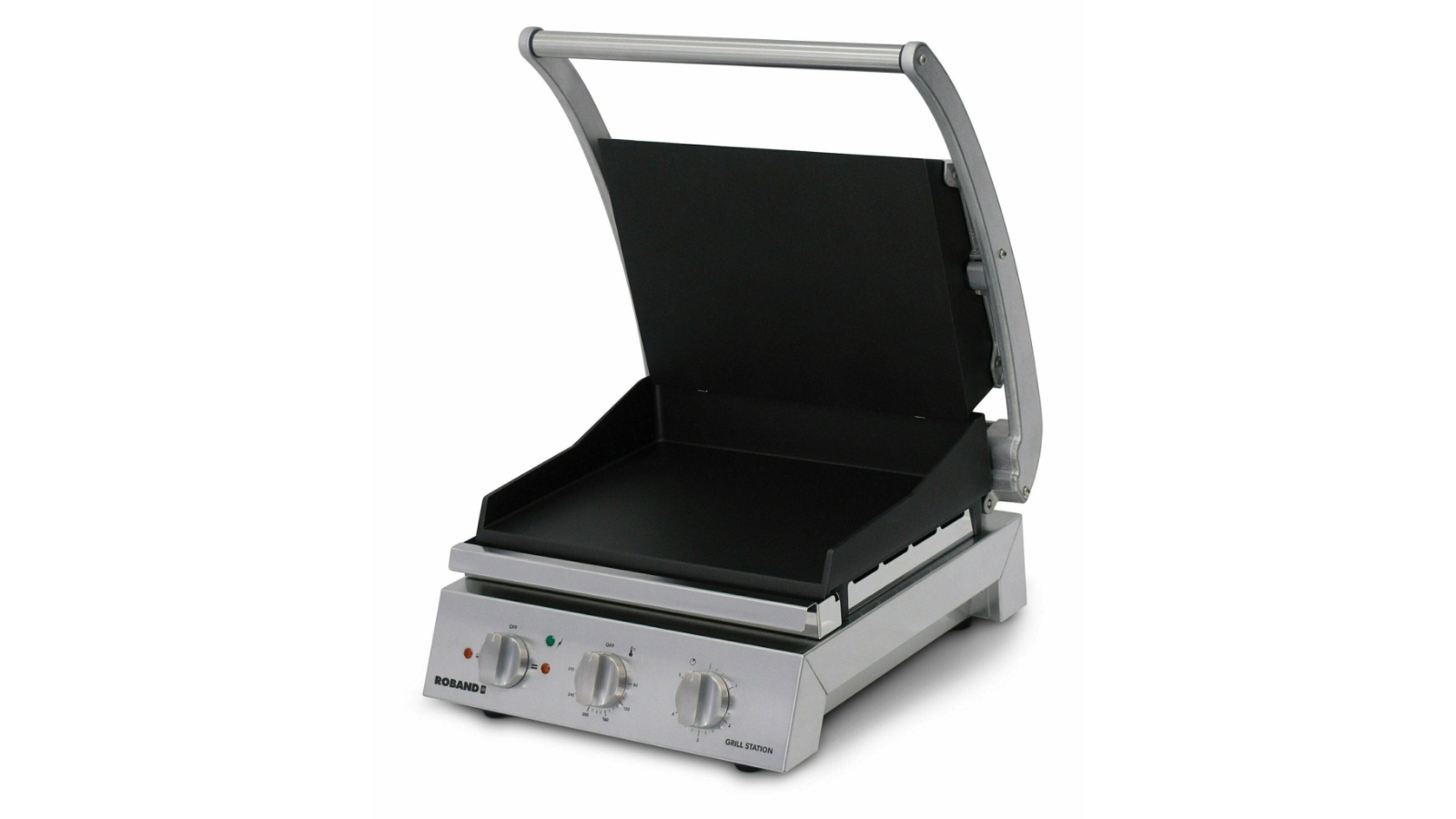 Roband 6-Slice Modern Smooth Non-Stick Plate Grill Station