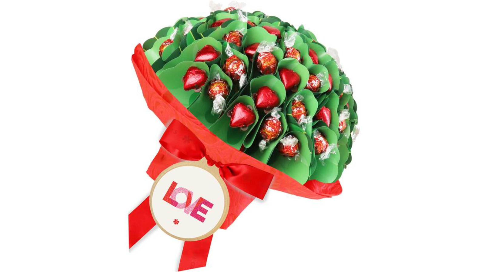 Edible Blooms LOVE Red Bouquet - Medium