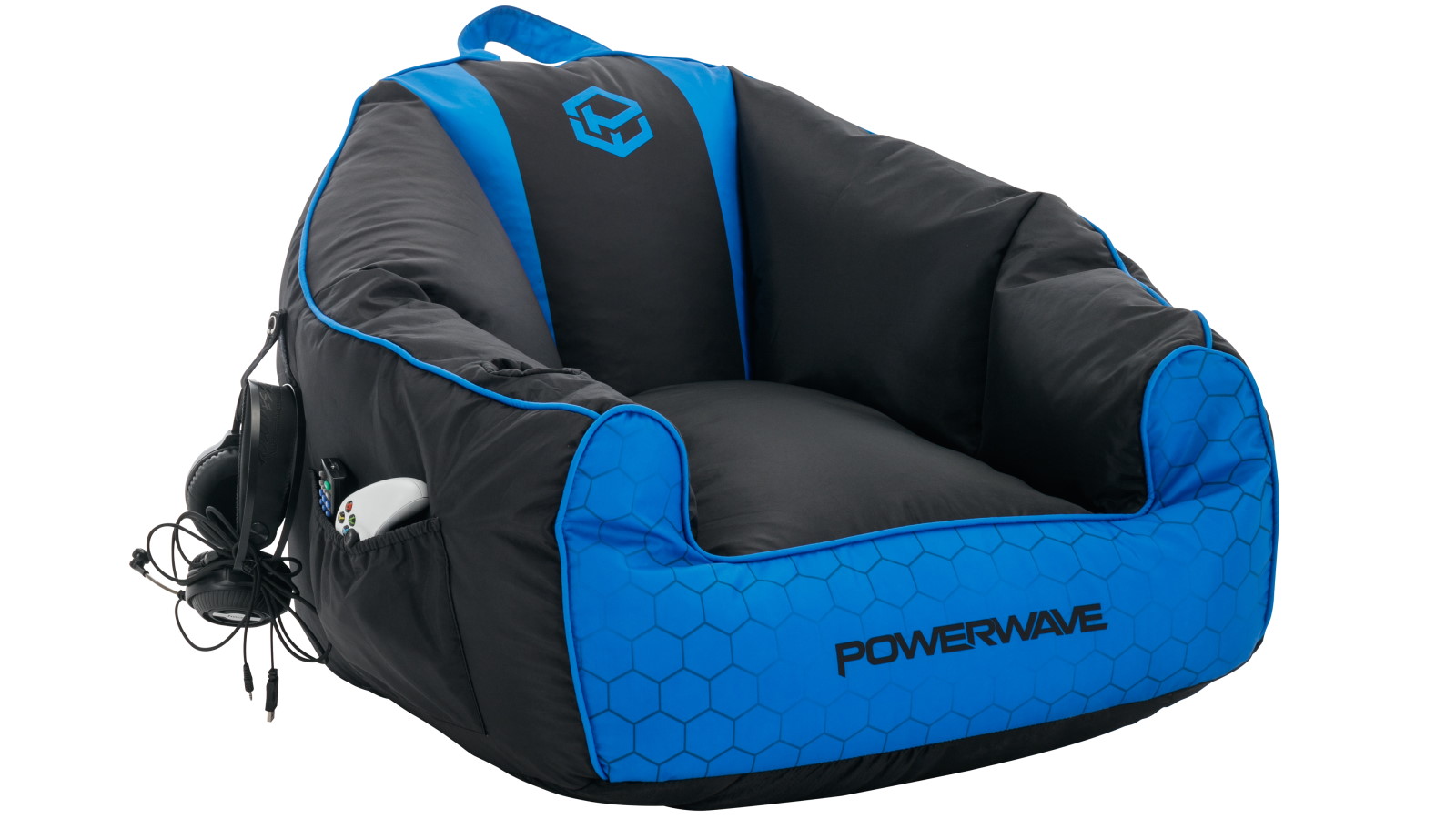 Powerwave Bean Bag Puff Chair - Blue