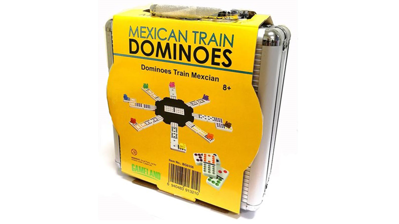 Gameland Double 12 Mexican Train Dominoes in Aluminum Case