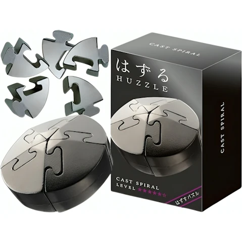 Hanayama L5 Cast Huzzle Brain Teaser Puzzle - Spiral