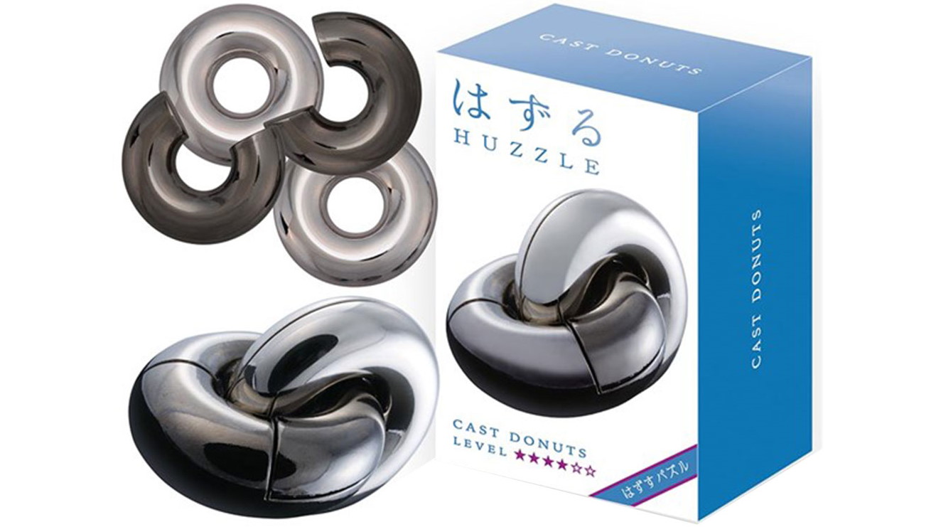 Hanayama L4 Cast Huzzle Brain Teaser Puzzle - Donuts