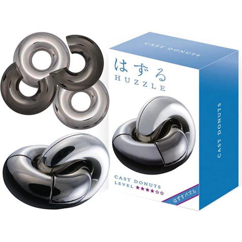 Hanayama L4 Cast Huzzle Brain Teaser Puzzle - Donuts