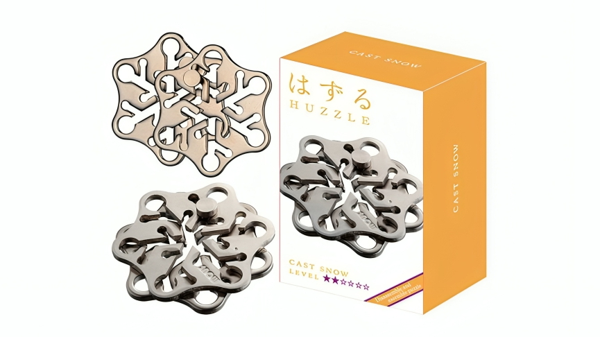 Hanayama L2 Cast Huzzle Brain Teaser Puzzle - Snow