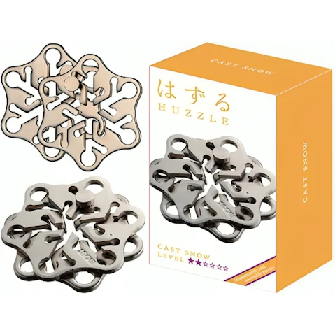 Hanayama L2 Cast Huzzle Brain Teaser Puzzle - Snow