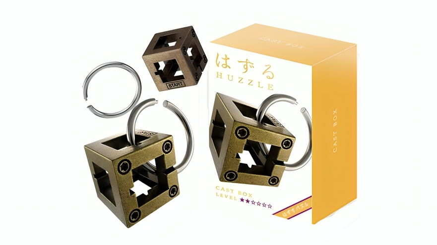 Hanayama L2 Cast Huzzle Brain Teaser Puzzle - Box