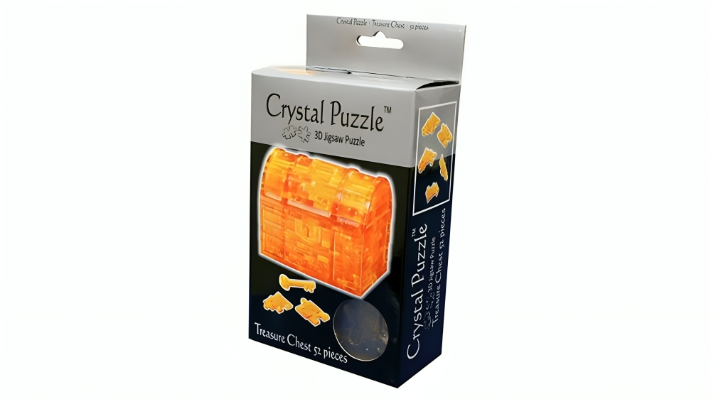 Ventura Games Treasure Chest 3D Crystal Jigsaw Puzzle - Gold