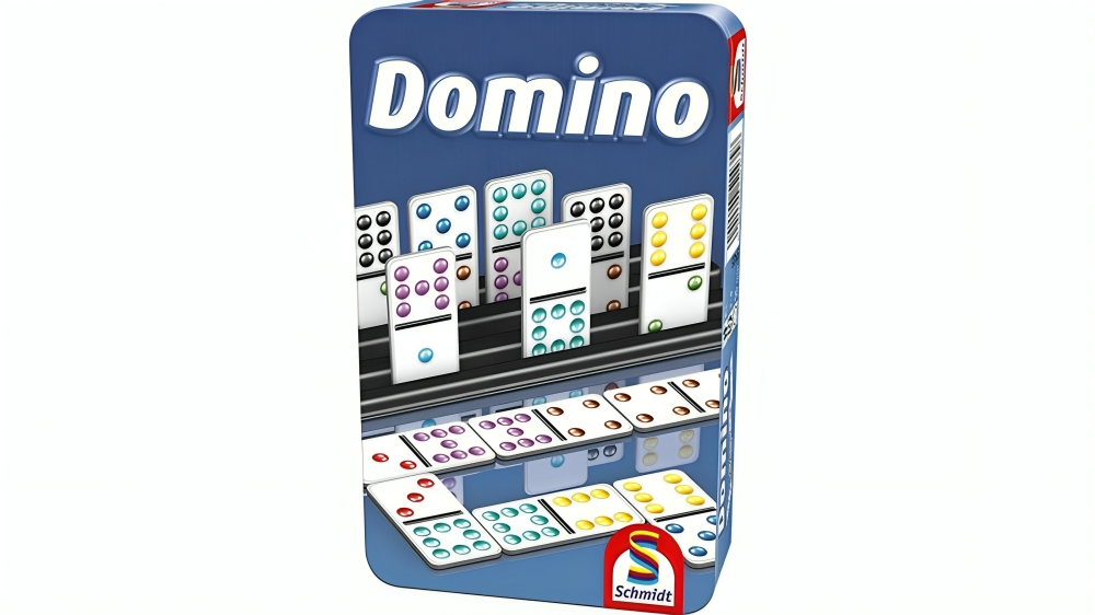 Schmidt Spiele Domino Tin Game - Coloured