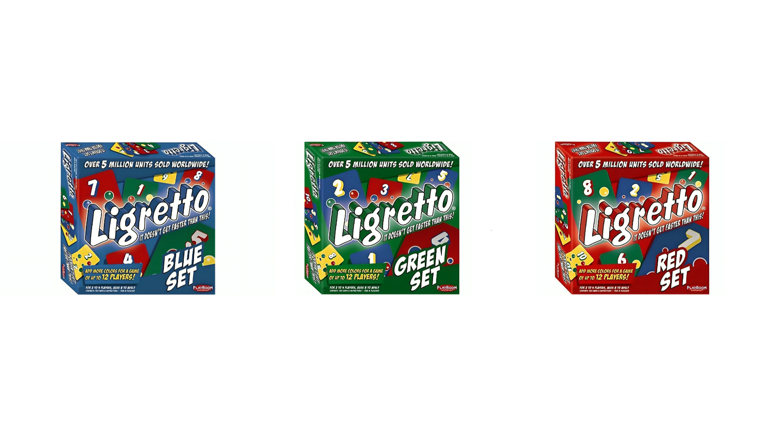 Playroom Entertainment Ligretto Colored Card Game Set