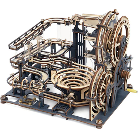 Robotime Marble Run 3D Wooden Puzzle - Night City