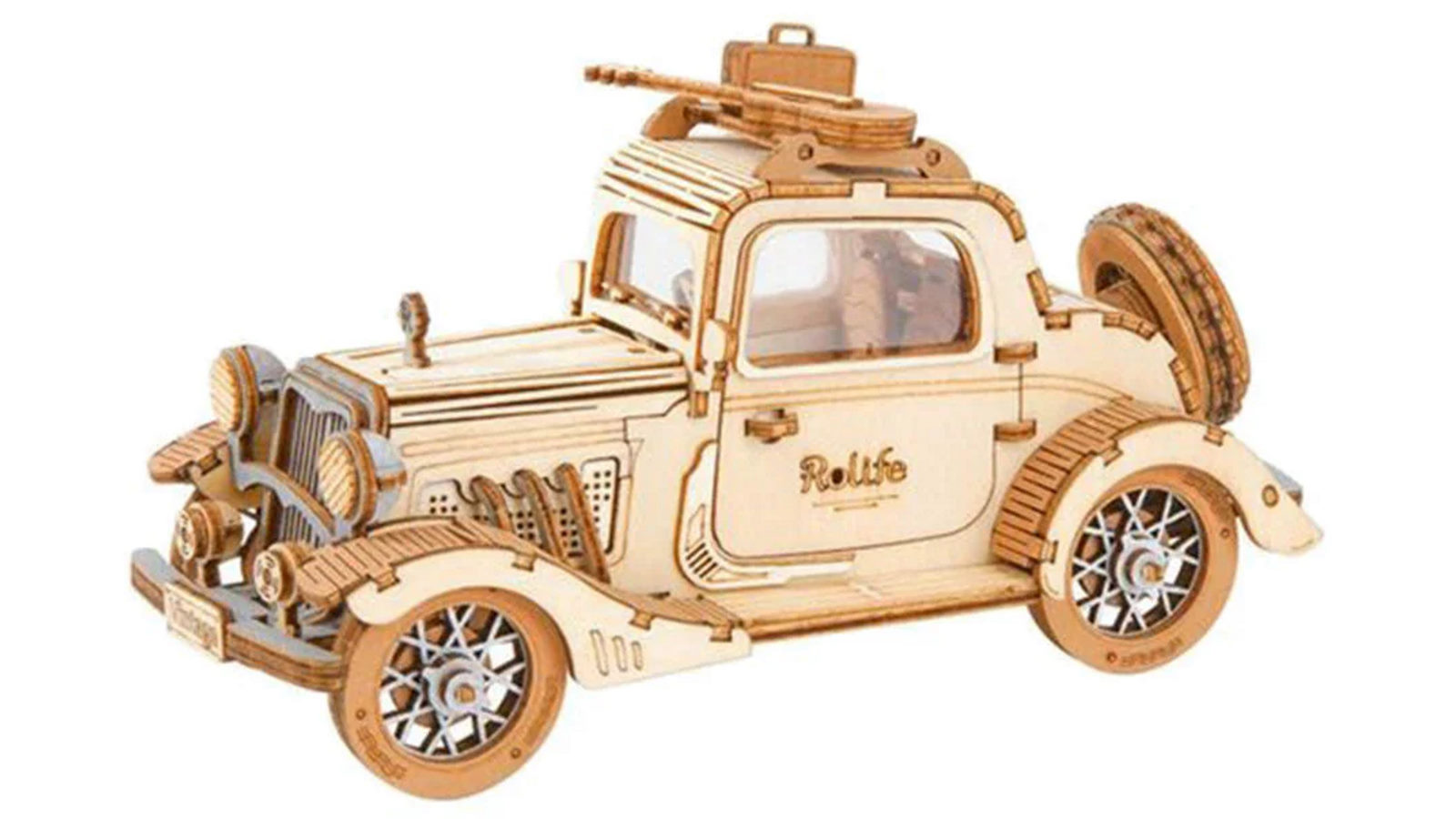 Robotime Classic 3D Wooden Puzzle Kit - Vintage Car