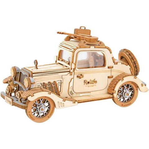 Robotime Classic 3D Wooden Puzzle Kit - Vintage Car